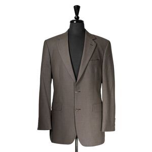 Brooks Brothers 346 Mens 38R Blazer Brown Check Wool Stretch Sport Coat Jacket